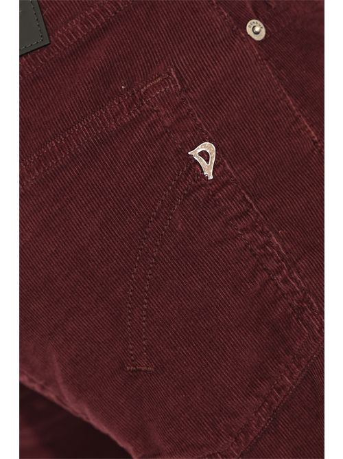 Jeans Marlen wide leg in cotone e lyocell millerighe Ribes DONDUP | DP775 VS0030 BM5527